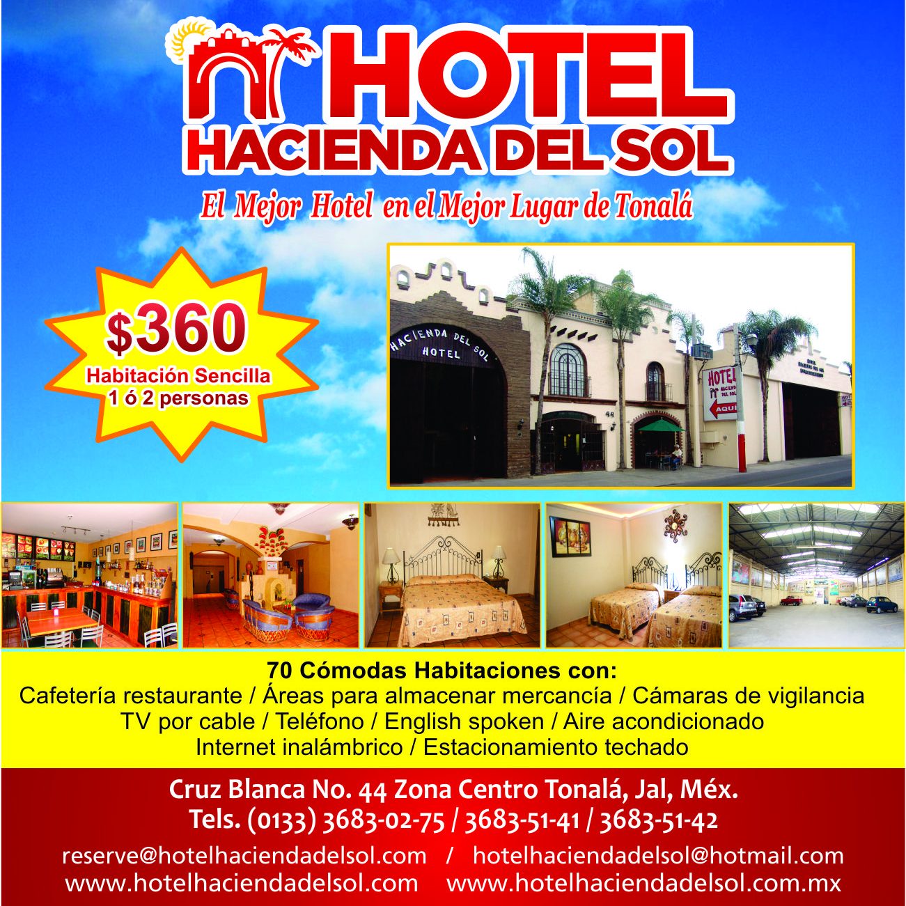 Hotel Hacienda Del Sol Anfitrión Guía Turística 