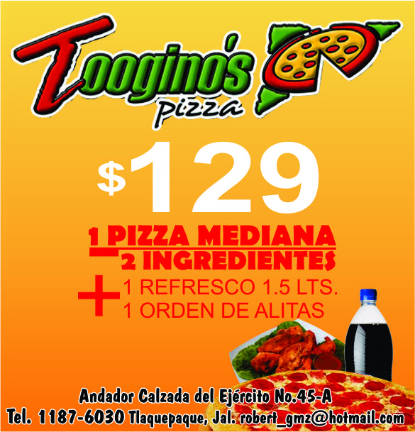Tooginos Pizza – Guía Turística Anfitrión México
